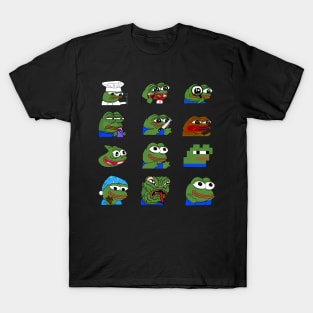 pepe peepo variety set (12 pepes edition) T-Shirt